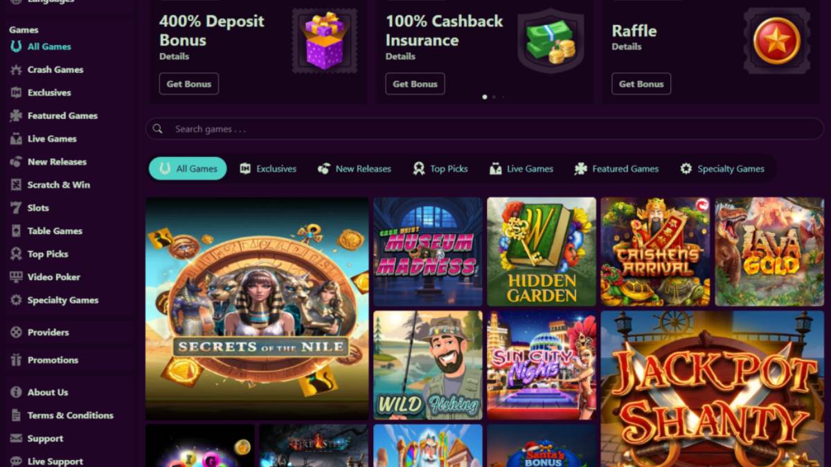 Avantgarde Casino homepage captured on 15 September 2026