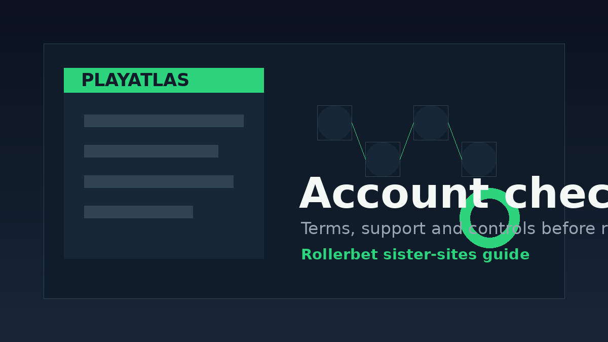 Illustration of Rollerbet account checks before registration