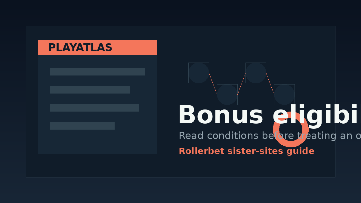 Illustration of Rollerbet bonus eligibility and offer conditions