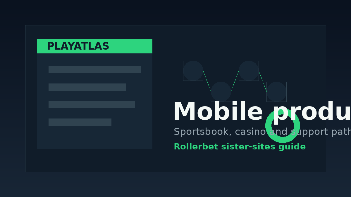 Illustration of Rollerbet sportsbook and casino checks on mobile