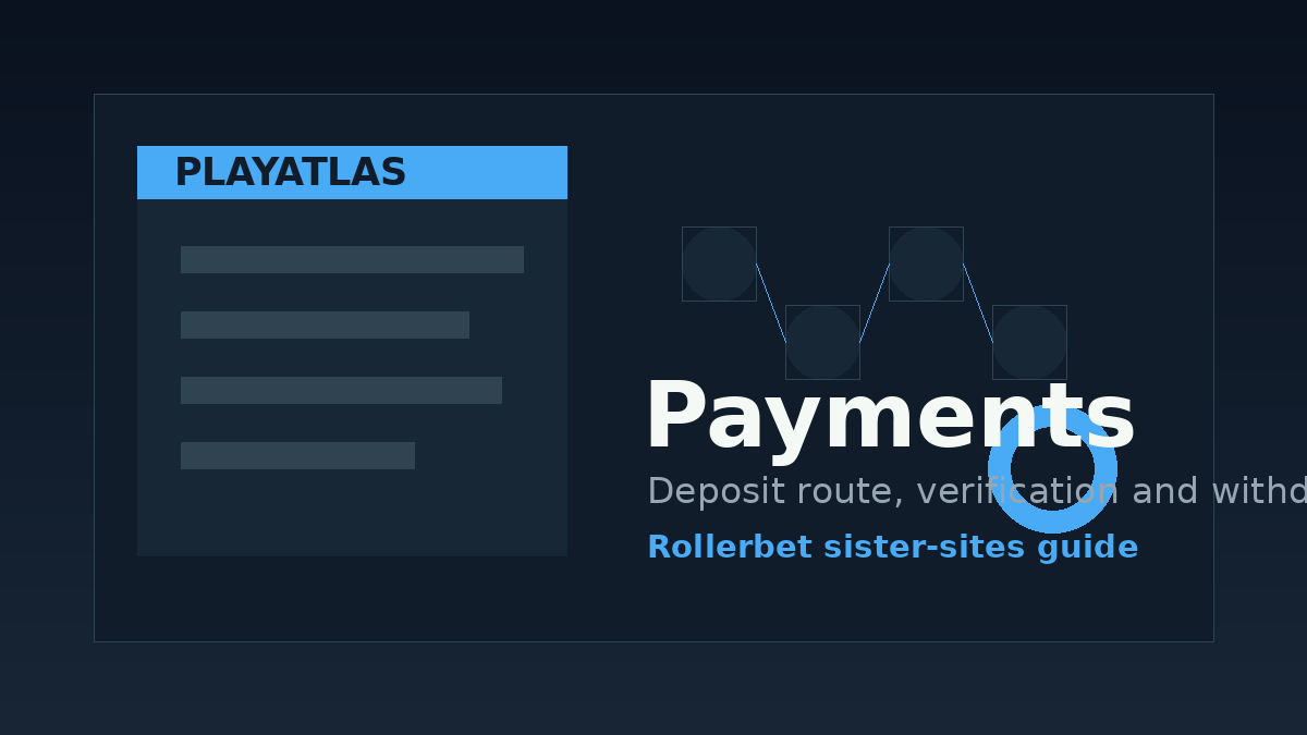Illustration of Rollerbet payment and withdrawal checks